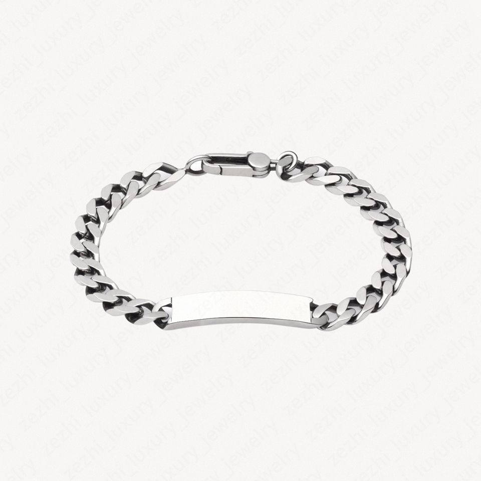 18K White Gold Plated Cuban Chain Link