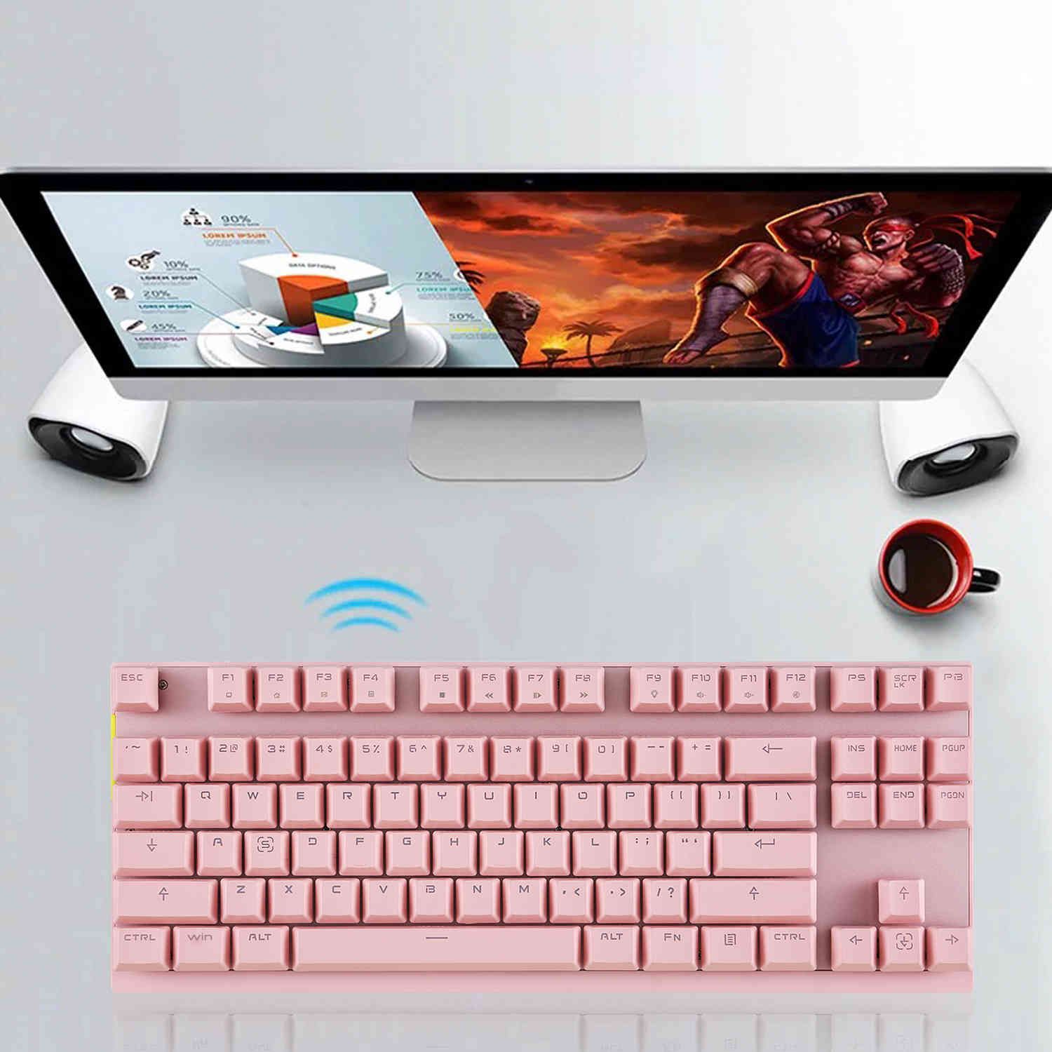 K2 Motospeed profissional OSU Gaming teclado, Mini teclado, Hot Swap, música,  jogo, com fio, mecânica