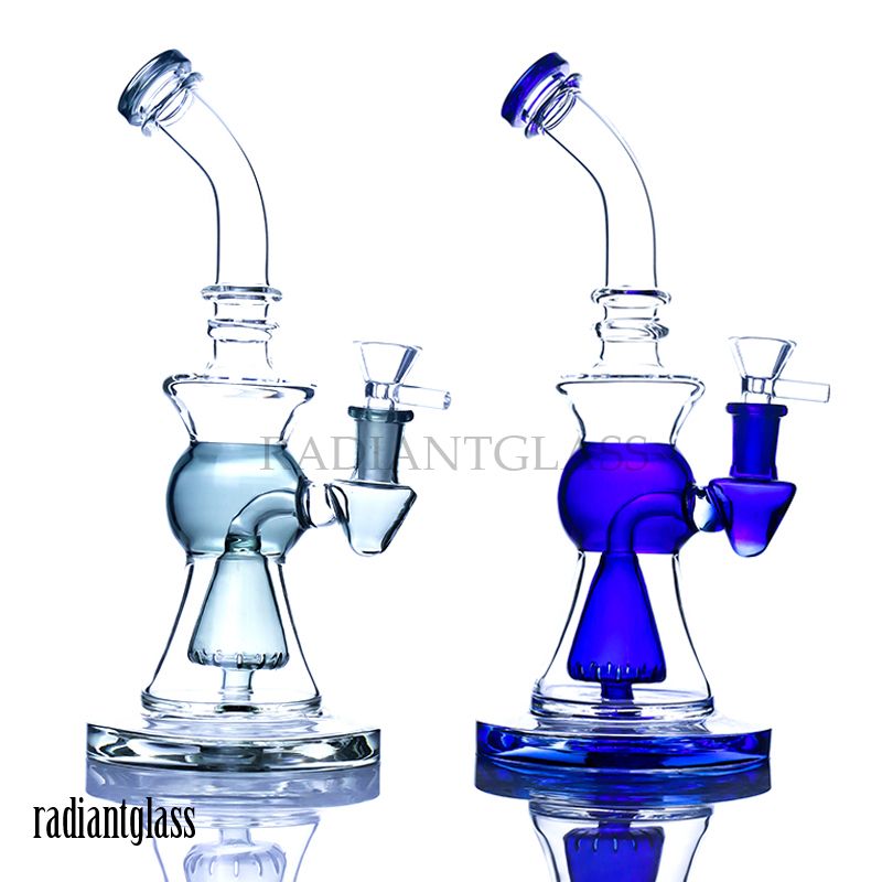 Blue Bongs mini Water pipe smoking hookah 14mm Bowl 