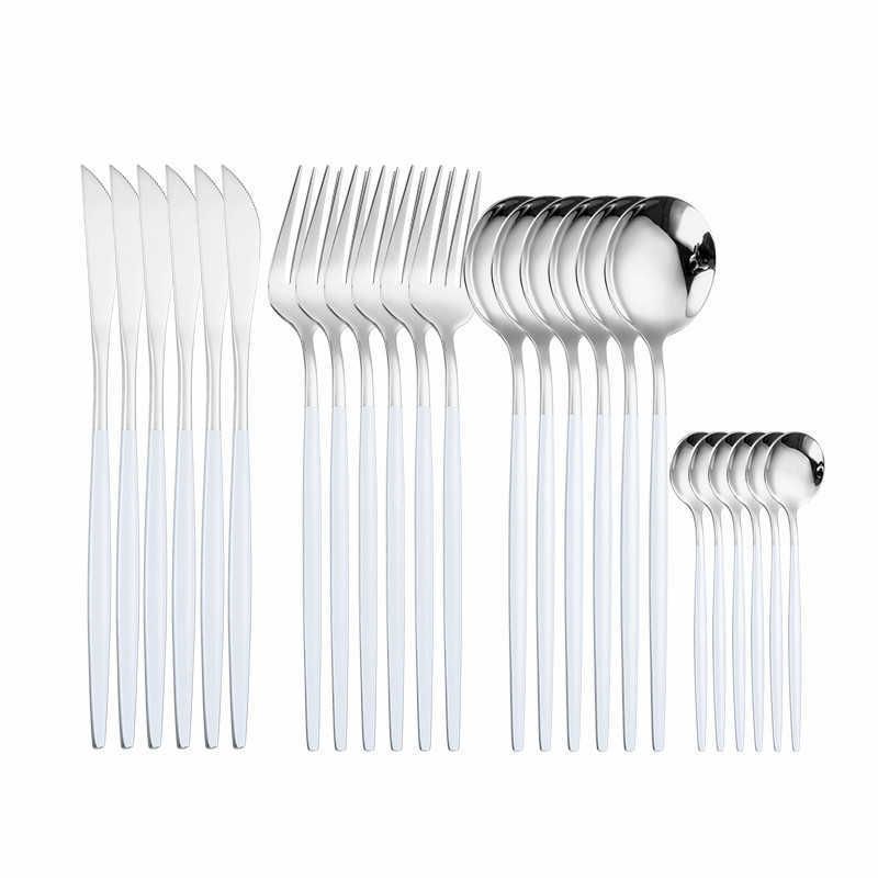 Blanc argent 24pcs