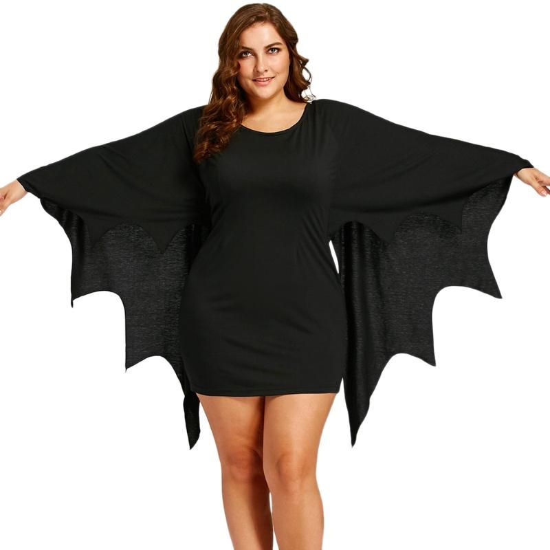 Casual Dresses ROSEGAL Halloween Bat 