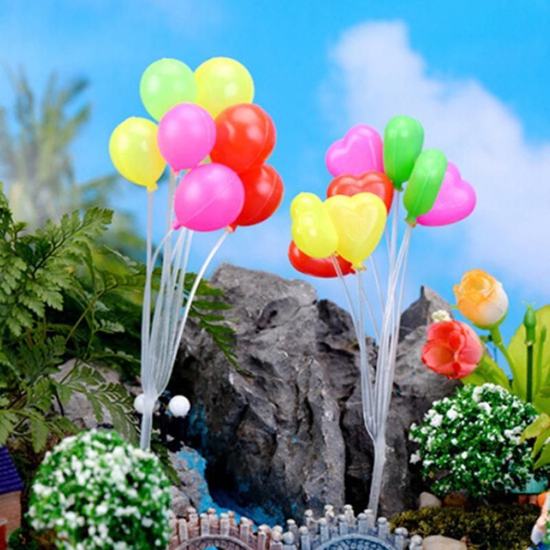 Garden Ornament Miniature Figurine Mini Balloon Plant Dollhouse-Decor Fairy T3U2