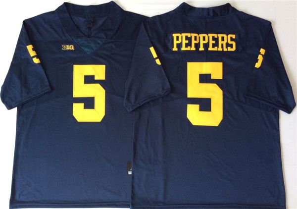 5 Jabrill Peppers Navy Jersey