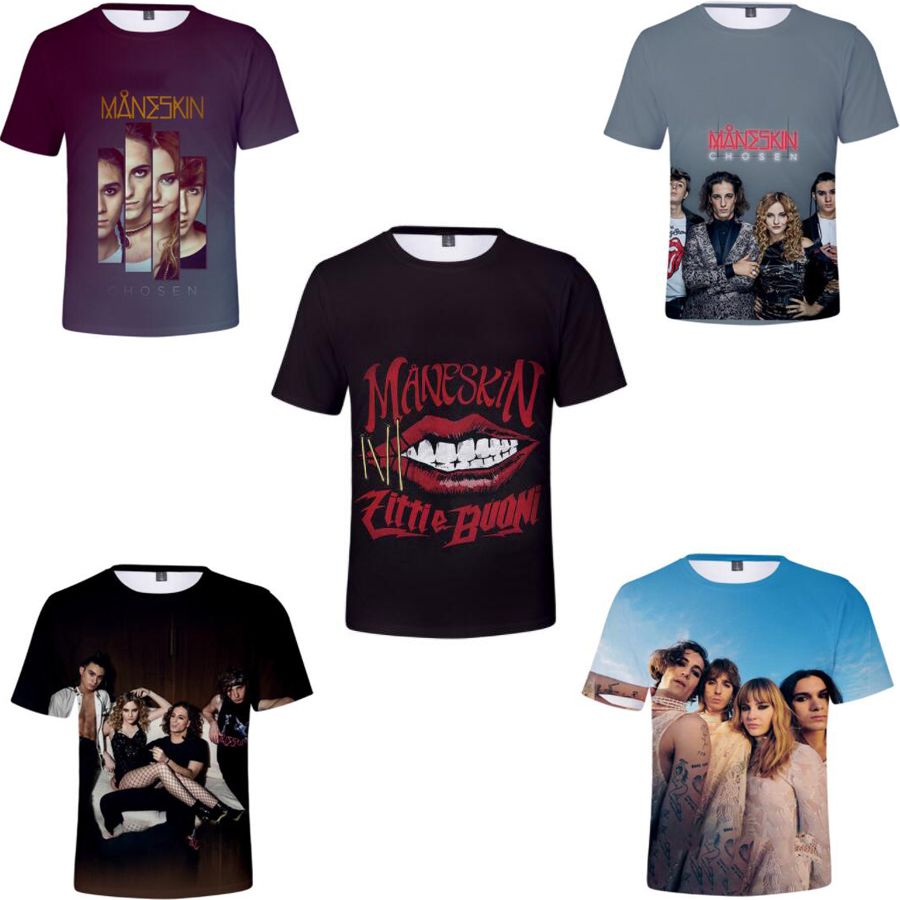 Acquista Maneskin 3D Stampa T Shirt Da Donna Uomini Estate Moda O Collo  Manica Corta Hiphop Tshirt Divertente Damiano David Graphic Tees Streetwear  A 6,64 € Dal Zhouzhaoyu | DHgate Italy