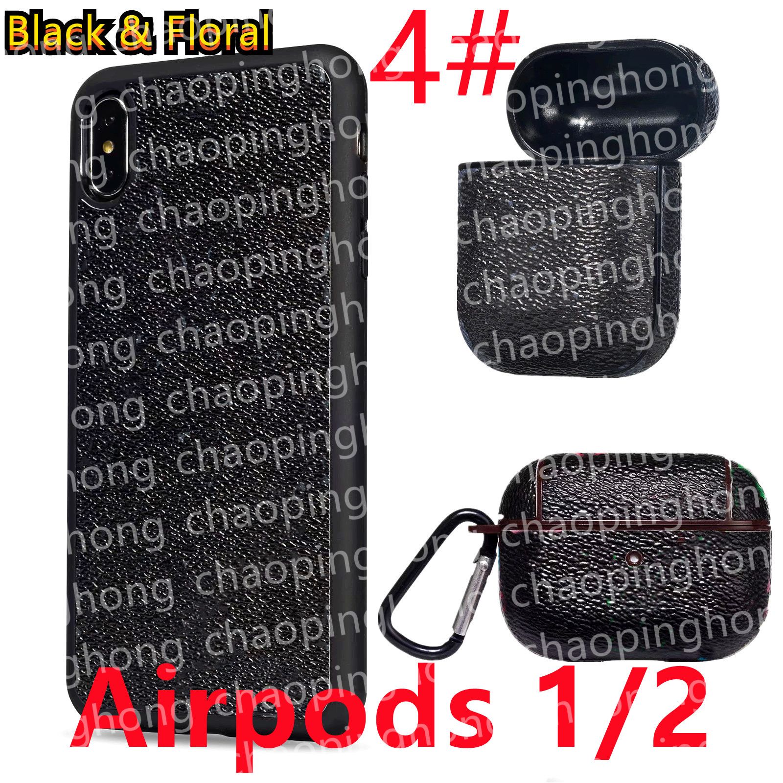 4#[l] Black Flower AirPods 1/2