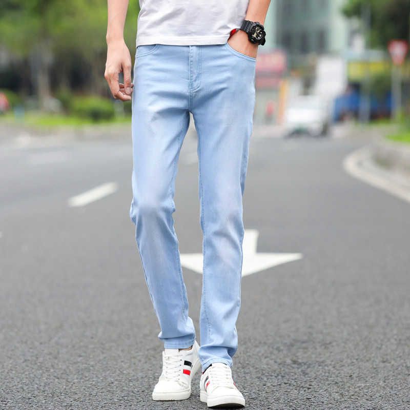 Blue Cotton Mens Jeans 28 