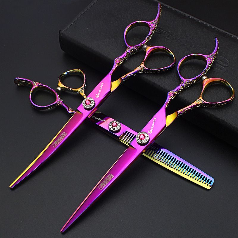 Hair Cutting Scissors Thinning Shears Professional Japanese Stainless Steel Barber Salon Razor Edge Curved Haircut Hair Cutting Scissors Thinning Shears Professional Japanese Stainless Steel Barber Salon Razor Edge Curved Haircut
