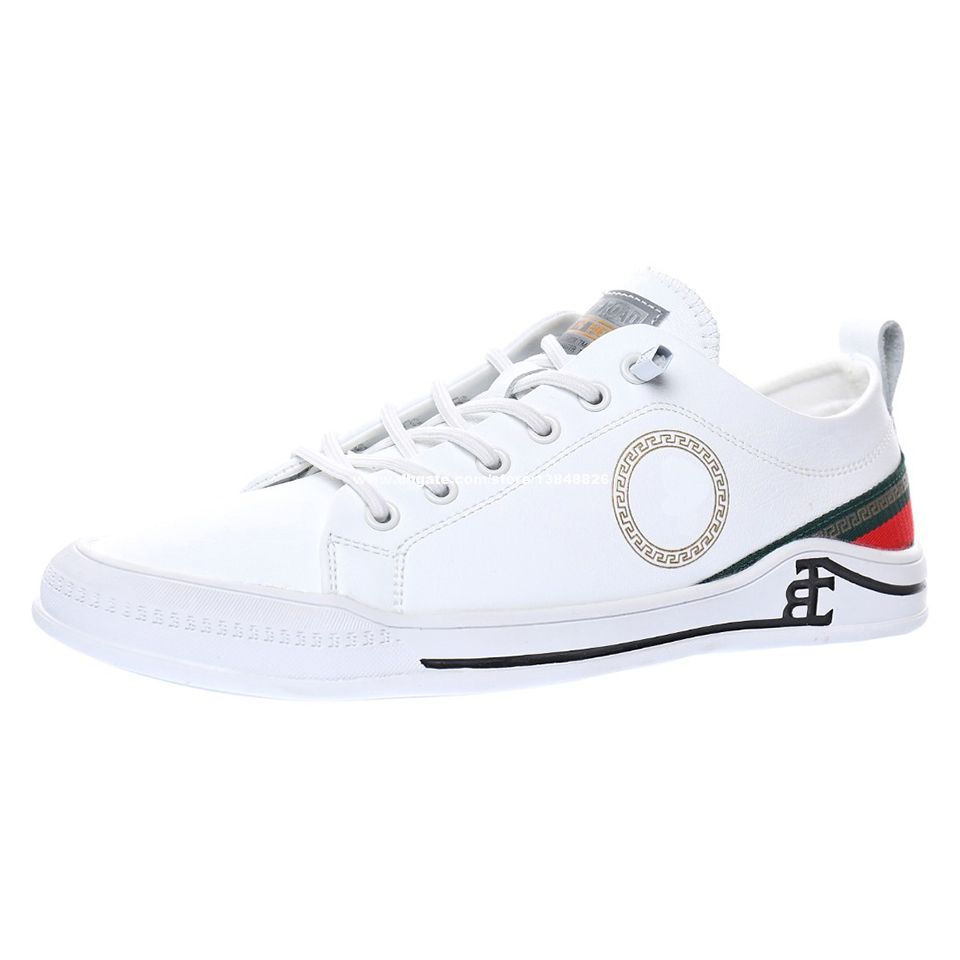 Zapatillas De Deporte Superior De Cuero Monótono Para Hombres Zapatos  Deportivos Para Hombre Diseñador Zapato Para