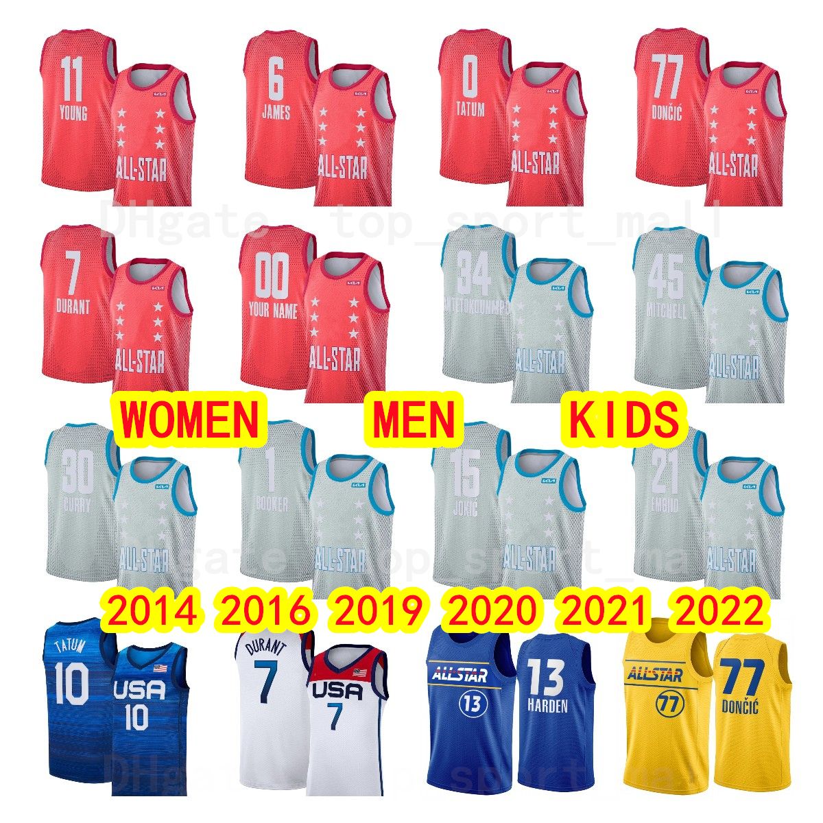 Basketball Stephen Curry Jersey Kevin Durant Giannis Antetokounmpo Ja  Morant James Tatum Devin Booker LaMelo Ball Jimmy Butler Lillard Embiid  Luka Doncic City From Wotesports, $9.86