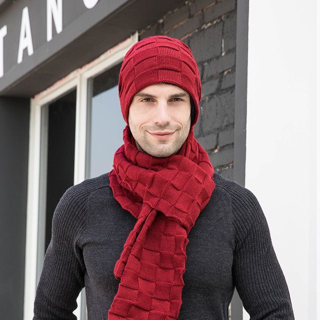 Scarf Hat red