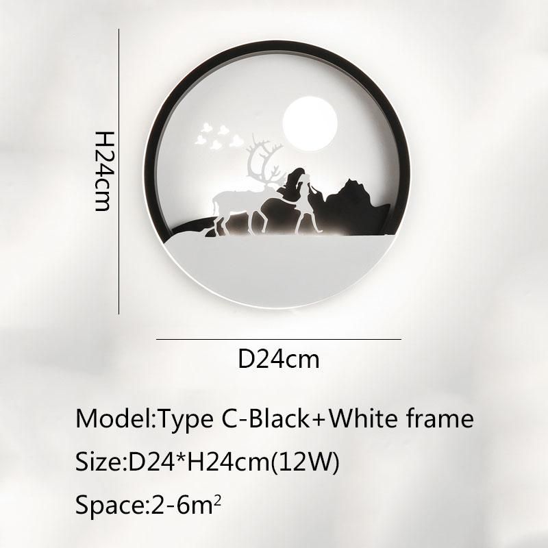 Czarna rama typu C Chiny D24XH24CM Cool