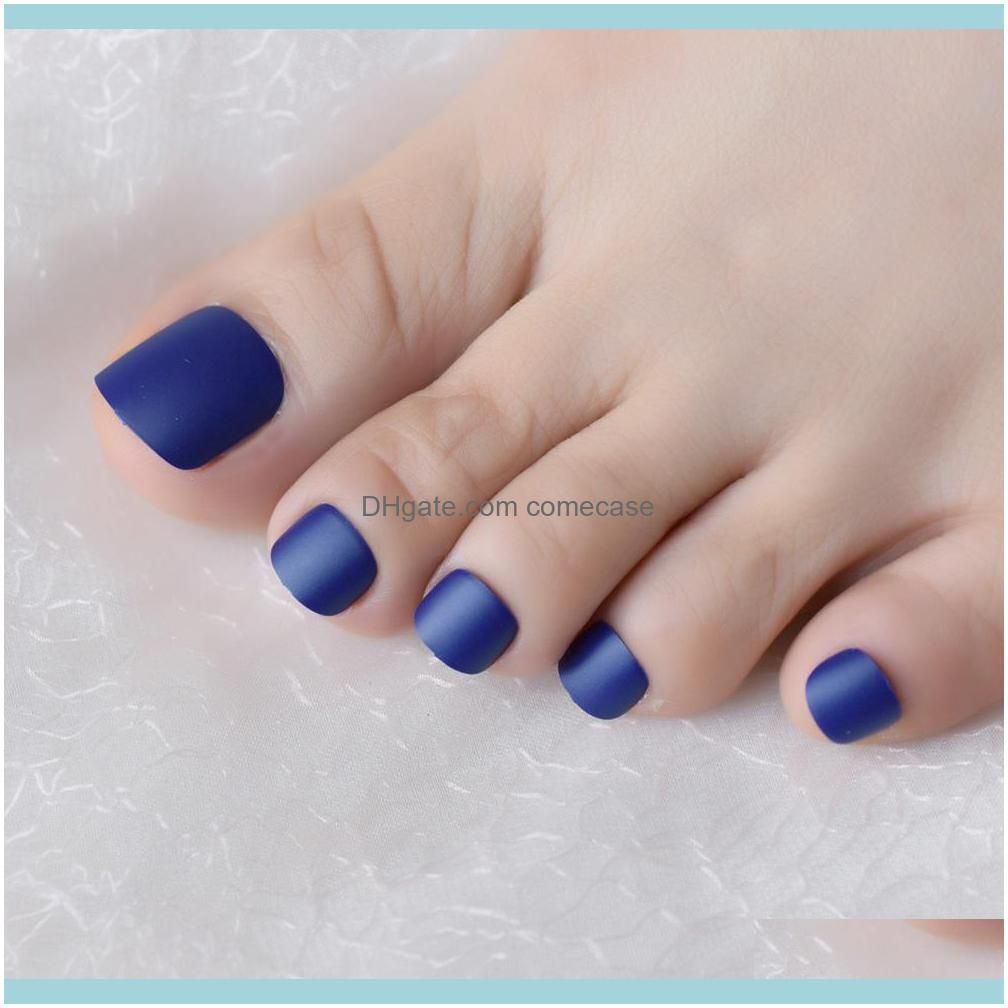 Nail Salon Health & Beautymatte Royal Blue Simple Style Frosted Toe Fake Nails Full Toes Art Nail Salon Health & Beautymatte Royal Blue Simple Style Frosted Toe Fake Nails Full Toes Art