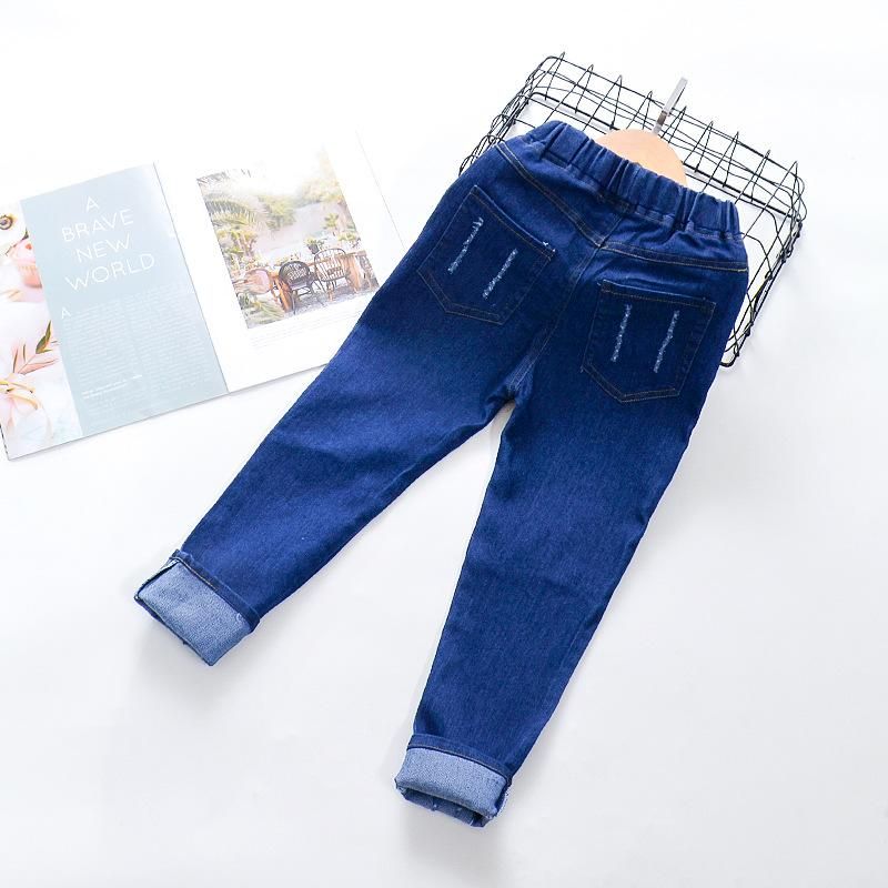 Girls Jeans Cartoon Cat Embroidery Pants Autumn Baby Girl Clothes Denim  Trousers For Children Teen Clothing