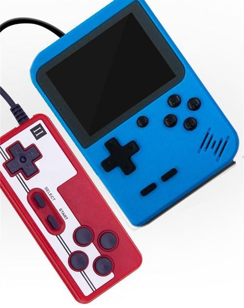 Blauw met gamepad