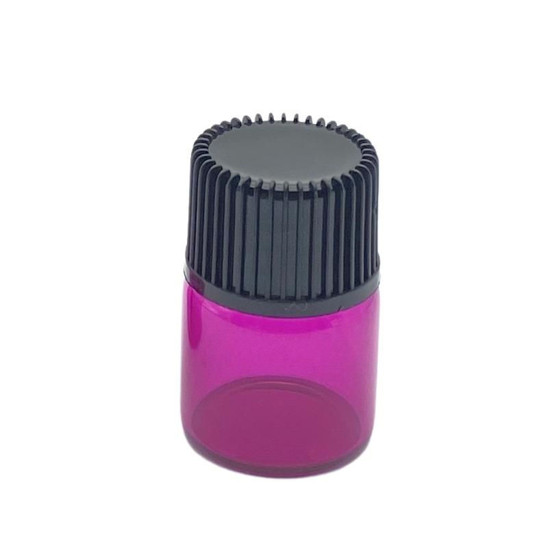 Rose-rouge avec noir-1ml avec pointe de bouchon