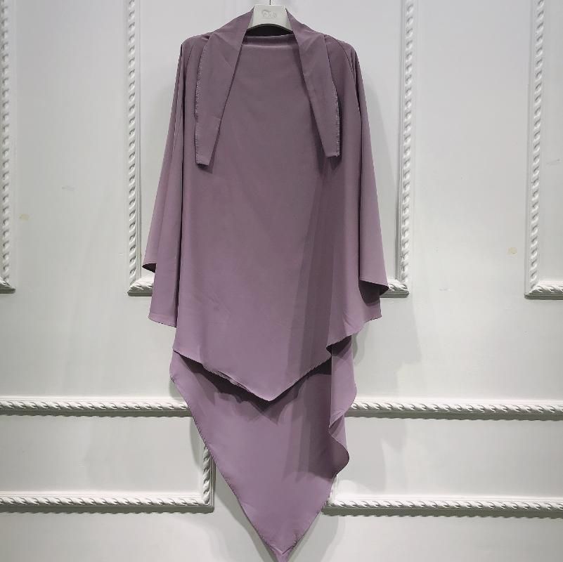 Khimar violet clair