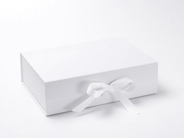 Белая коробка 2 ящики 23x17x7cm