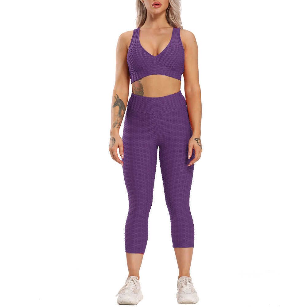 Ensemble de yoga violet