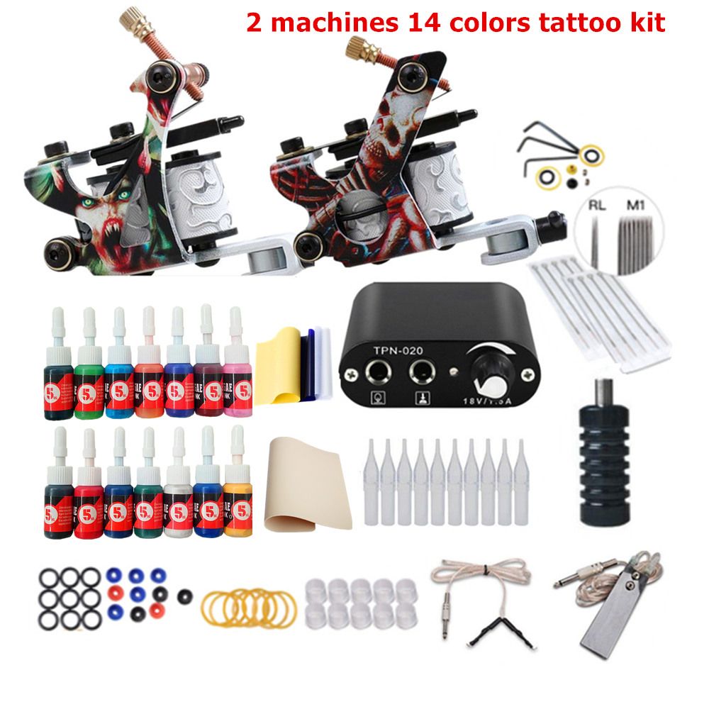 2 machines 14 colors ink kit