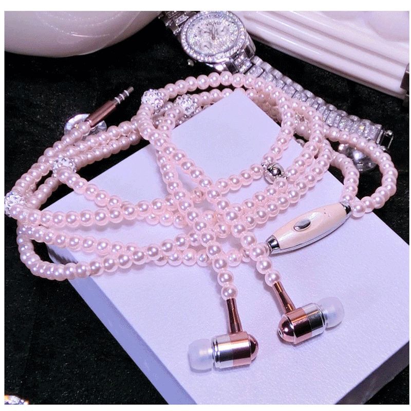 Wholesale Supply Universal Pearl Necklace Chain Cell Phone Earphones With  Hands Free Calling Function. Fashion Gift For Girls. From Miraclecountry,  $3.98 | DHgate.Com