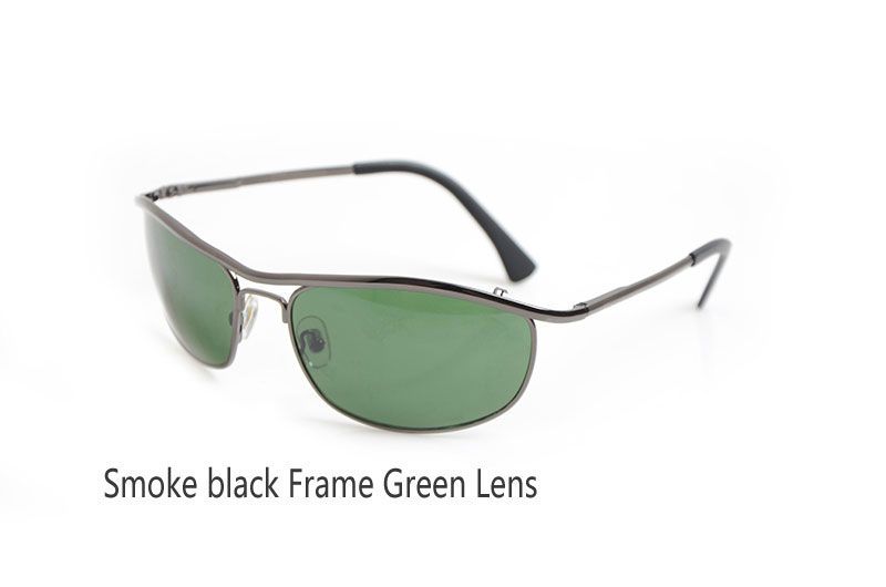8012 smoke black frame green lens