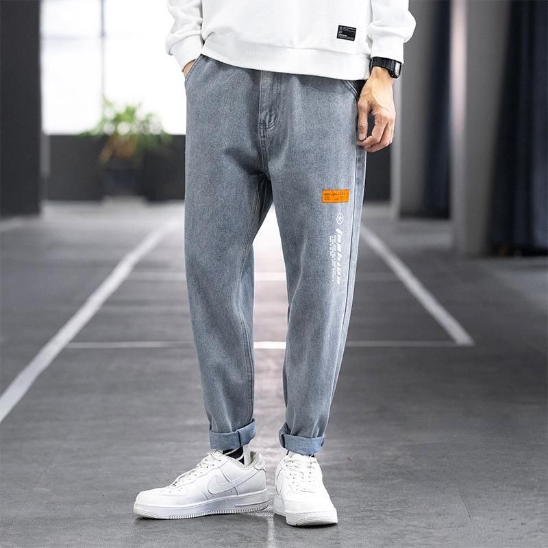 Compre Pantalones Vaqueros Para Hombres 2022 Primavera Otoño Pierna Ancha  Estilo Coreano Moderno Suelto Moda Harén Pantalones Masculinos Streetwear  Marca Marca De Mezclilla Pantalones A 23,01 € Del Halibuta | Es.Dhgate.Com