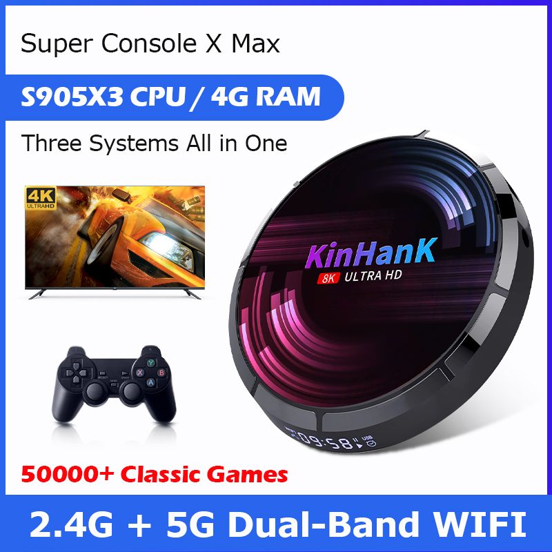 Retro Video Game Consoles Super Console X Max 4K HD Wifi With