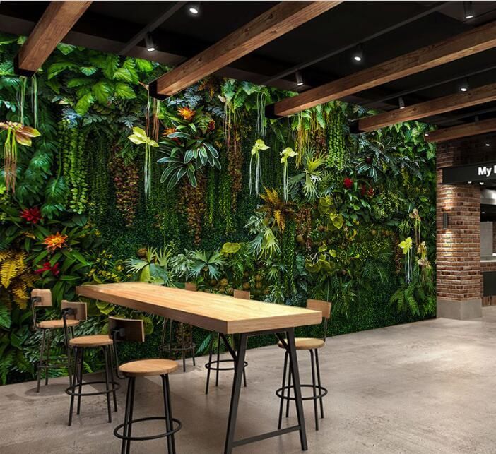 Wallpapers 5D Green Plant Mural Wallpaper Hair Salon Barber Shop Po Live Background Wall Living Room Decoration 3d Wallpapers 5D Green Plant Mural Wallpaper Hair Salon Barber Shop Po Live Background Wall Living Room Decoration 3d