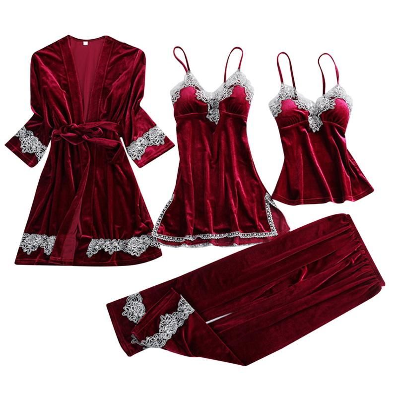 Vinho A-4pc-vermelho