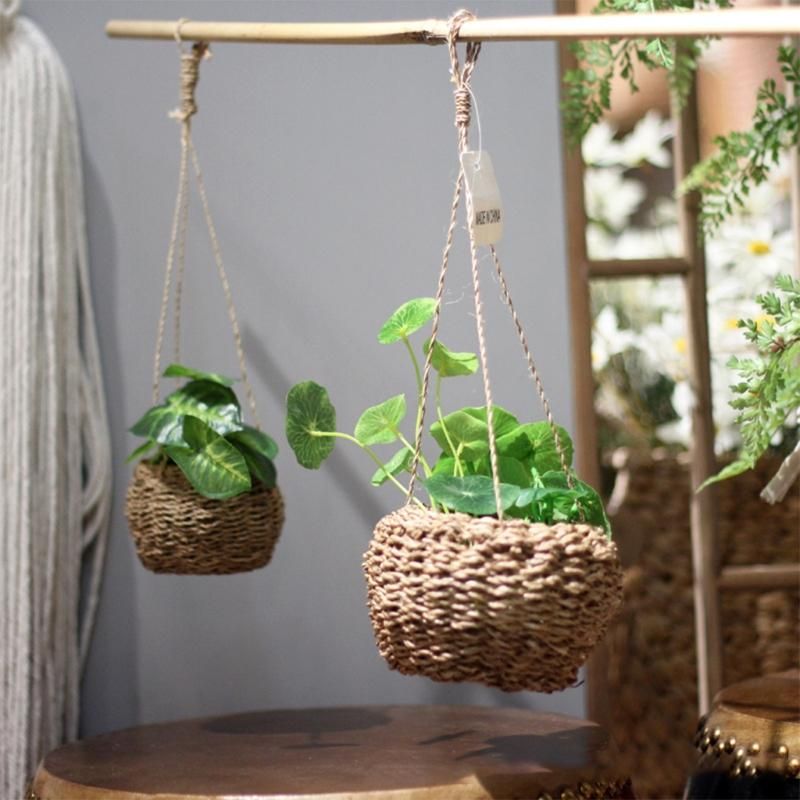 Graden Basket Rope Hanging Planter Flower Plant Pot Woven Plant Storage Basket Graden Basket Rope Hanging Planter Flower Plant Pot Woven Plant Storage Basket