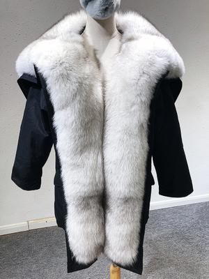 black coat white fur