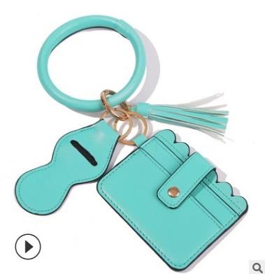 # 4 Wristlet Brieftasche Schlüsselanhänger
