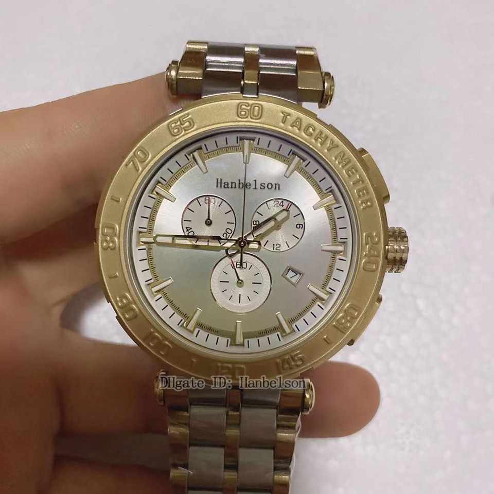 Two-tone gold (Silver dial)