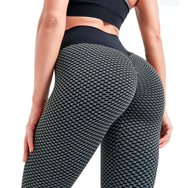 Femmes Leggings Gym Anti-Cellulite TikTok Yoga Pantalon Butt lift fitness entrainement XL 