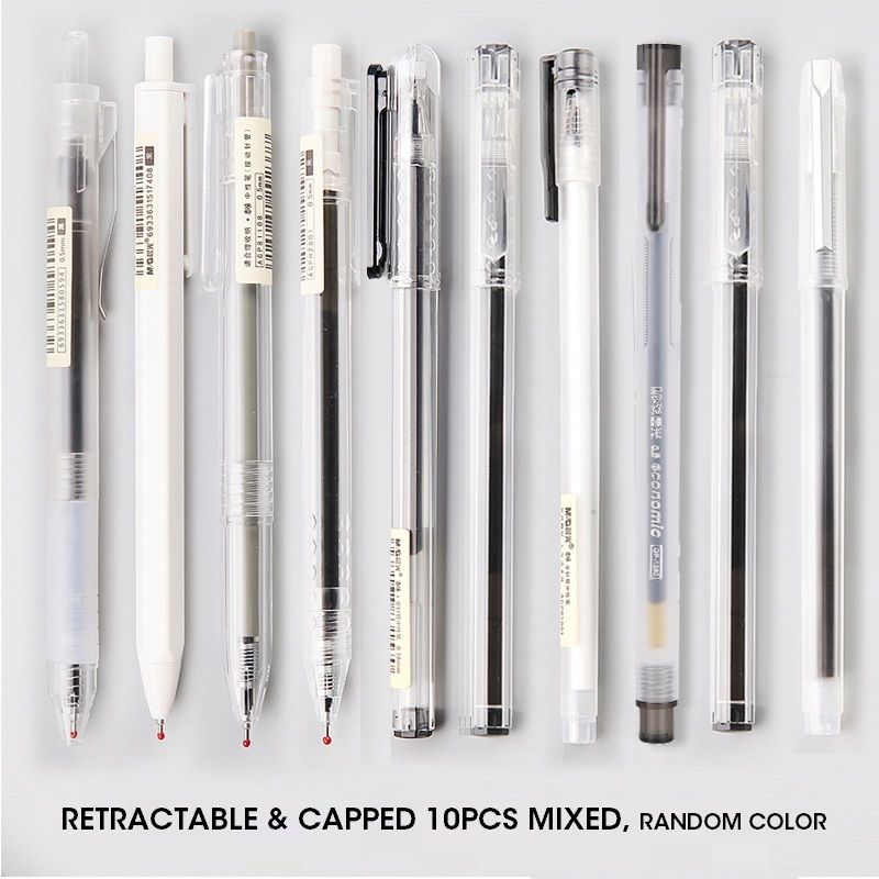 10 canetas Mixed-Black