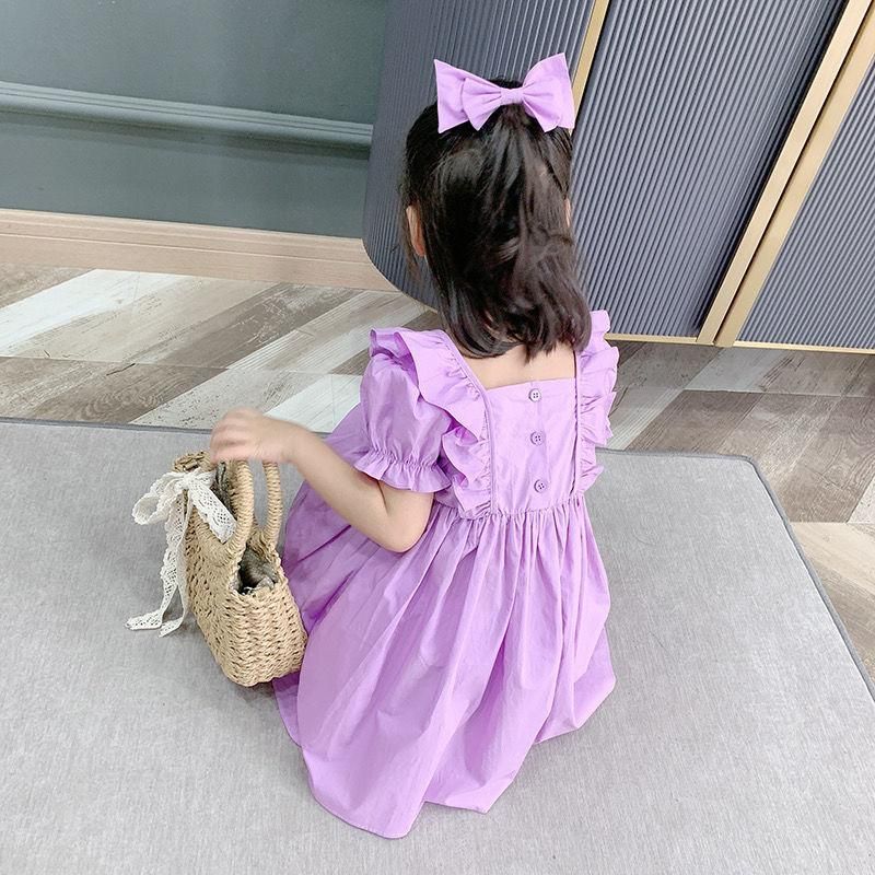 robe fille violet