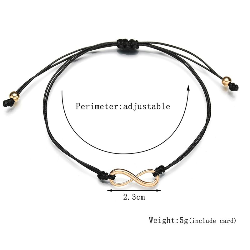 12pcs Adjustable Braided Infinity Star Wish Bracelet