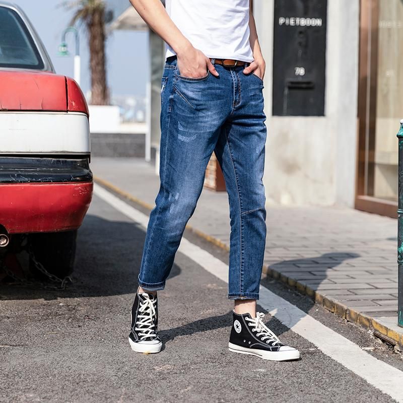 Acquista Jeans Da Uomo 2021 Brand Estate Autunno Autunno Slim Da Uomo Slim  Da Uomo Fashion Cotton Lunghezza Caviglia Pantaloni Blu Grey Denim  Pantaloni Denim 28 36 A 31,52 € Dal Gregsmith | It.DHgate.Com