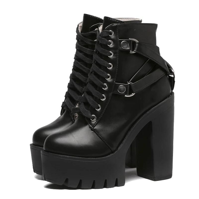 Negras de Botas y botines Plataforma para Mujer de plástico | FASHIOLA.mx
