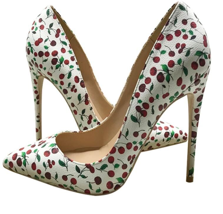 2021 Womens Schoenen Rode Bodem Hoge Hakken Grote Kleine Maat Euro34 Tot 45  Hak 8cm 10cm 12cm Multi Puntige Tenen Graffit Octrooi Lederen Jurk Schoen  Print Van Supergirls888, 39,12 € |DHgate