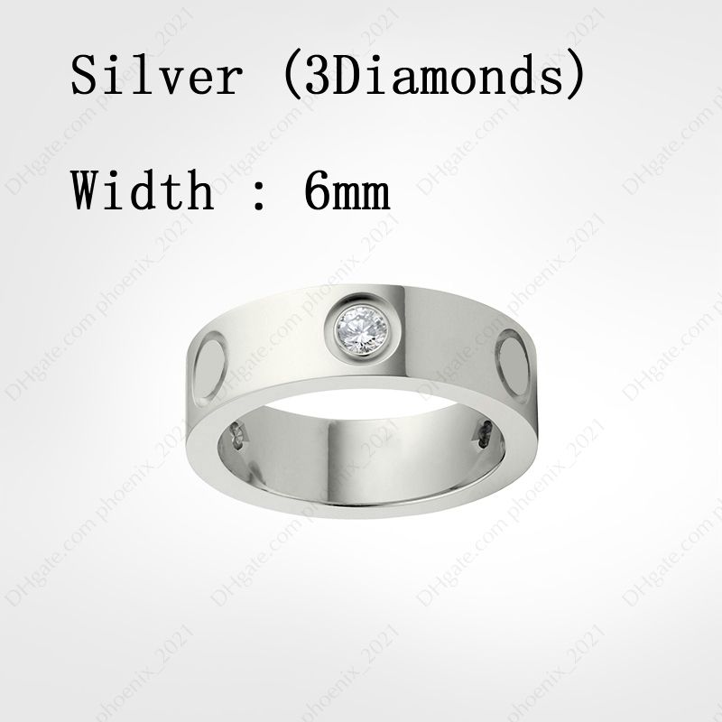 Diamants en argent (6 mm)