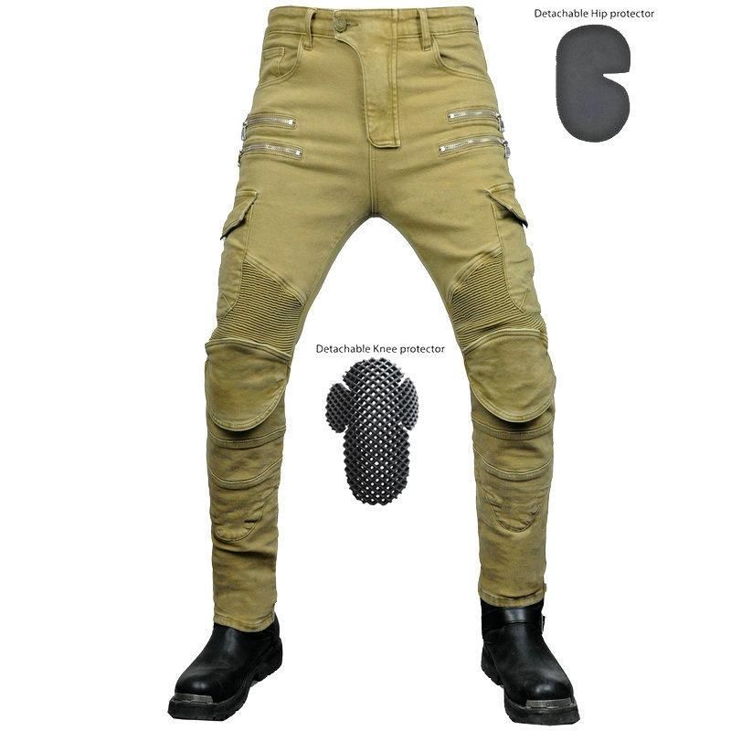 Men's Pants Valero Motorcycle Jeans Locomotive Tooling Multi Bag 