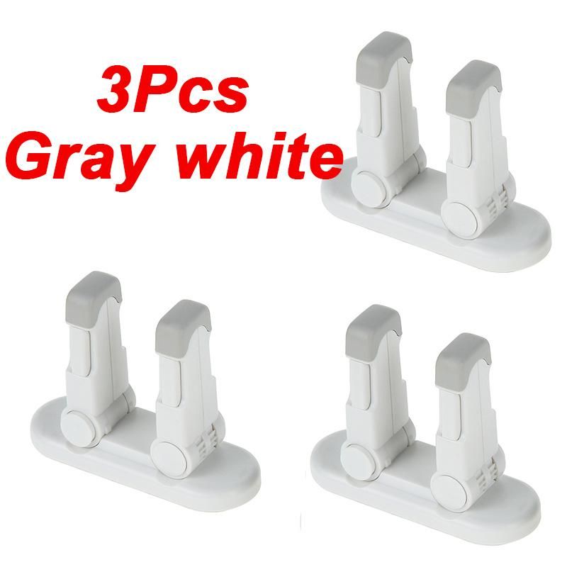 3 Pcs Cinzento Branco