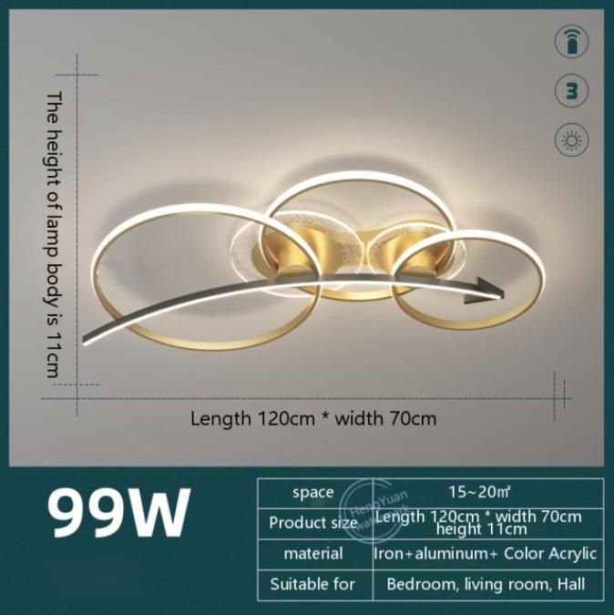 Goud 120cm neutraal licht