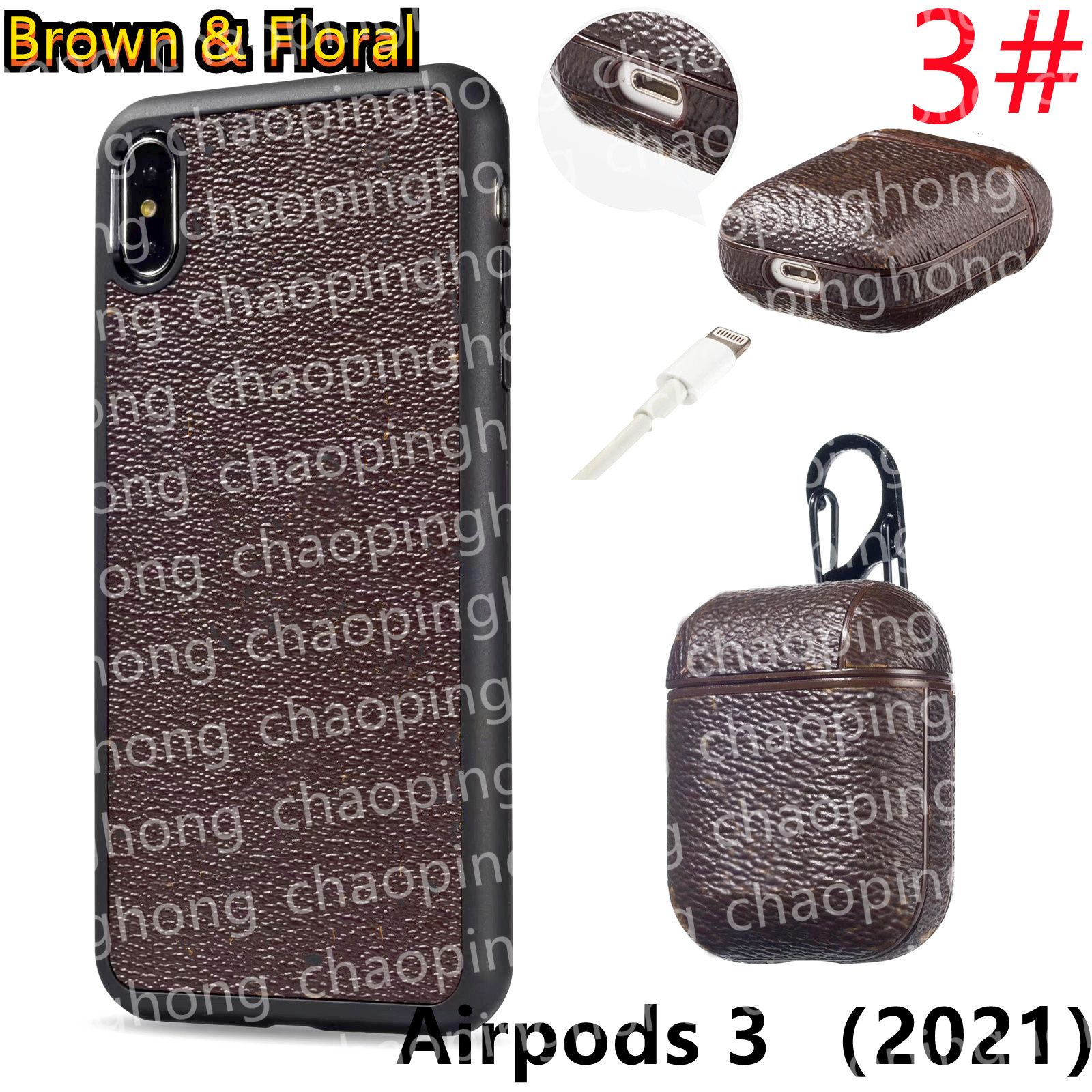 3#[l] Brown Flower Airpods 3 (2021)