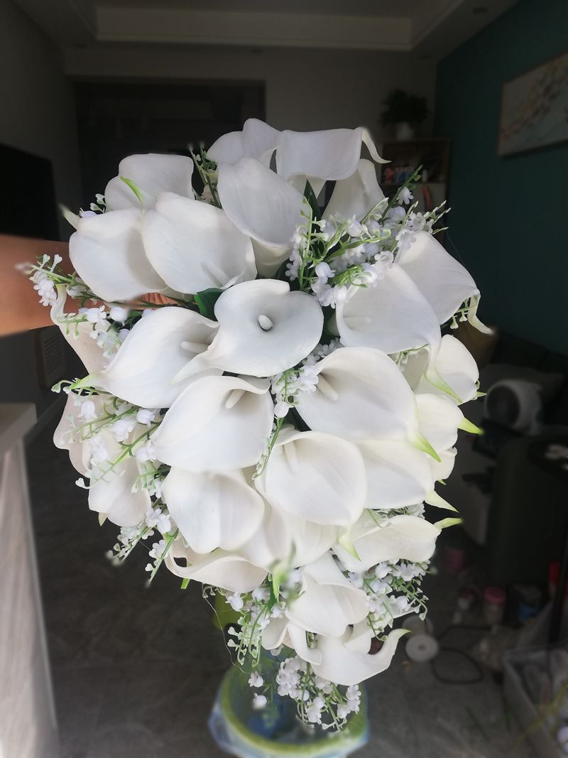 White Orchid Calla Lily Bouquet