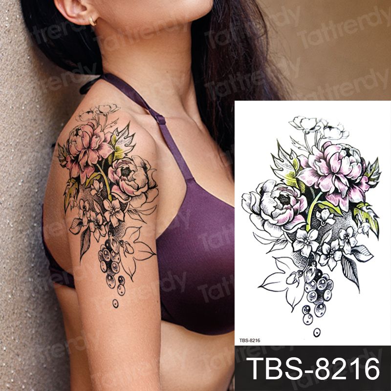 Grosshandel Wasserdichte Temporare Tatowierungen Aufkleber Tattoo Aufkleber Fur Frauen Arm Schulter Gefalschte Armel Tatoo Rose Blume Wolf Schwarz Stretch Design Hennat Muster Korperkunst Tatoos Von Zxr3030 0 32 Auf De Dhgate Com Dhgate