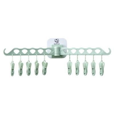 10 Clip Wall Hanger - Grön