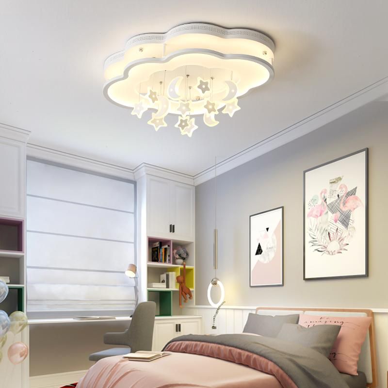 Whole Best Quality Light Source Ceiling Lights Childrens Room Led Baby Girl Lamp Star Roof Moon Child Kids Bedroom And Dhgate Com - Baby Boy Bedroom Ceiling Light