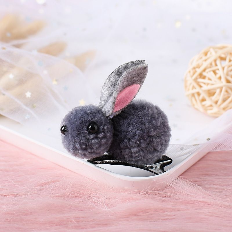 10 × Grey Rabbit Hairpin